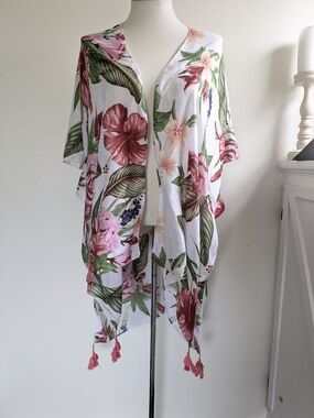 Swimsuit Coverup Kimono Cardigan OS